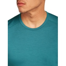 Icebreaker Unterwäsche Tshirt 200 Oasis SS Crewe enganliegend (Merinowolle) topazblau Herren